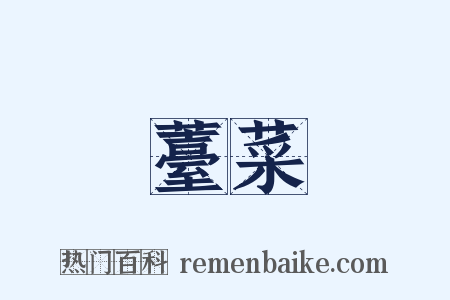 薹菜是什么意思的图片